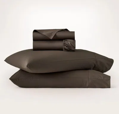 Boll & Branch Signature Hemmed Sheet Set In Brown