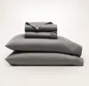 Boll & Branch Organic Signature Hemmed Sheet Set In Gray