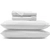 Boll & Branch Signature Ladder Stitch Organic Cotton Sheet Set In White/white