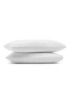 Boll & Branch Signature Ladder Stitch Set Of 2 Organic Cotton Pillowcases In White/white
