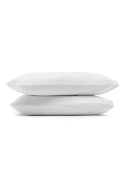 Boll & Branch Signature Ladder Stitch Set Of 2 Organic Cotton Pillowcases In White/white