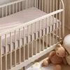 Boll & Branch Signature Organic Cotton Crib Fitted Sheet In Dusty Rose