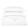 Boll & Branch Signature Organic Cotton Hemmed Duvet Set, Full/queen In White