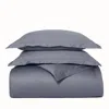 Boll & Branch Signature Organic Cotton Hemmed Duvet Set, Full/queen In Mineral