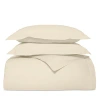 Boll & Branch Signature Organic Cotton Hemmed Duvet Set, Full/queen In Natural