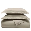 Boll & Branch Signature Organic Cotton Hemmed Duvet Set, Full/queen In Oak