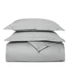 Boll & Branch Signature Organic Cotton Hemmed Duvet Set, Full/queen In Shore