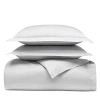 Boll & Branch Signature Organic Cotton Hemmed Duvet Set, Full/queen In Sky