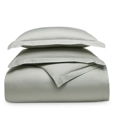 Boll & Branch Signature Organic Cotton Hemmed Duvet Set, King/california King In Green