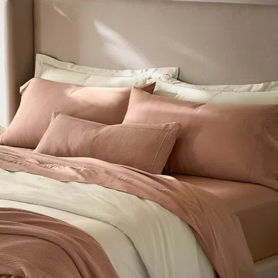 Boll & Branch Signature Organic Cotton Hemmed Pillowcase Set, King In Brown