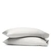 Boll & Branch Signature Organic Cotton Hemmed Pillowcase Set, King In Mist