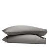 Boll & Branch Signature Organic Cotton Hemmed Pillowcase Set, King In Gray