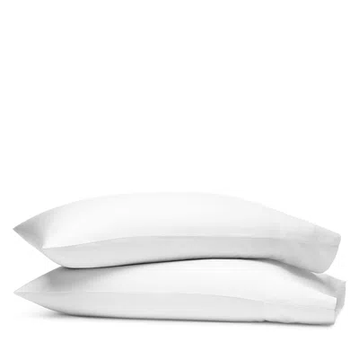 Boll & Branch Signature Organic Cotton Hemmed Pillowcase Set, King In White