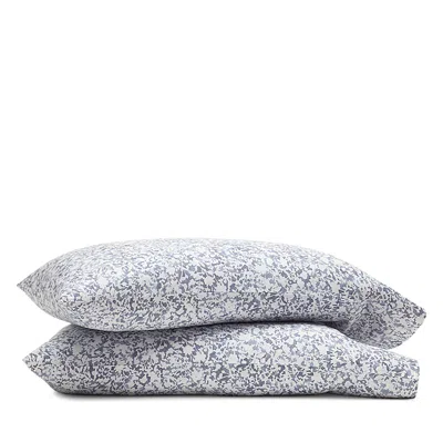 Boll & Branch Signature Organic Cotton Hemmed Pillowcase Set, Standard In Blue
