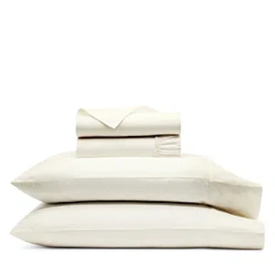 Boll & Branch Signature Organic Cotton Hemmed Sheet Set, California King In Cream