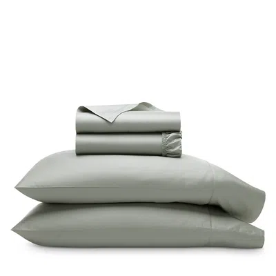 Boll & Branch Signature Organic Cotton Hemmed Sheet Set, Full In Green