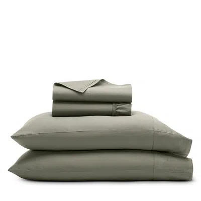 Boll & Branch Signature Organic Cotton Hemmed Sheet Set, Full In Green
