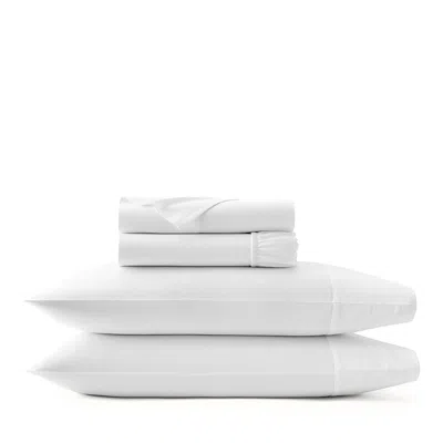 Boll & Branch Signature Organic Cotton Hemmed Sheet Set, King In White