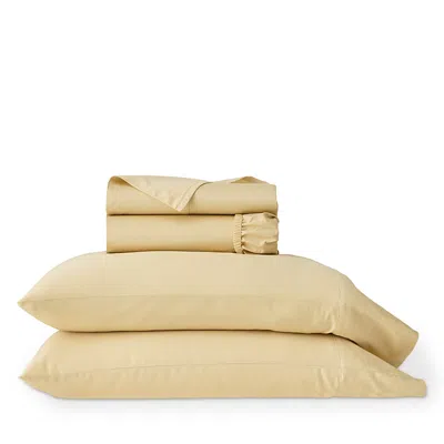 Boll & Branch Signature Organic Cotton Hemmed Sheet Set, King With Standard Pillowcases In Brown
