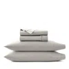 Boll & Branch Signature Organic Cotton Hemmed Sheet Set, Queen In Pewter