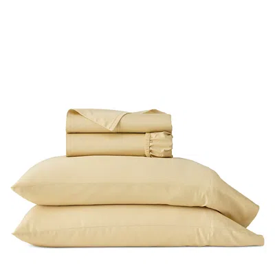 Boll & Branch Signature Organic Cotton Hemmed Sheet Set, Twin In Yellow