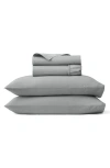 Boll & Branch Signature Piped Edge Sheet Set In Gray