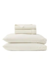 Boll & Branch Signature Piped Edge Sheet Set In White