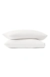 Boll & Branch Signature Set Of 2 Piped Edge Pillowcases In White