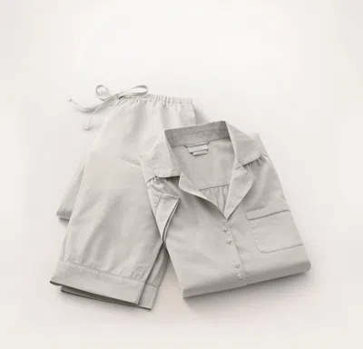 Boll & Branch Signature Short Sleeve & Pants Pajama Set