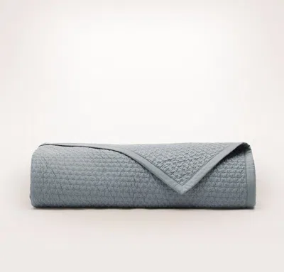 Boll & Branch Signature Textured Stitch Quilt In Gray