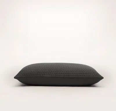 Boll & Branch Signature Textured Stitch Quilted Sham In Black