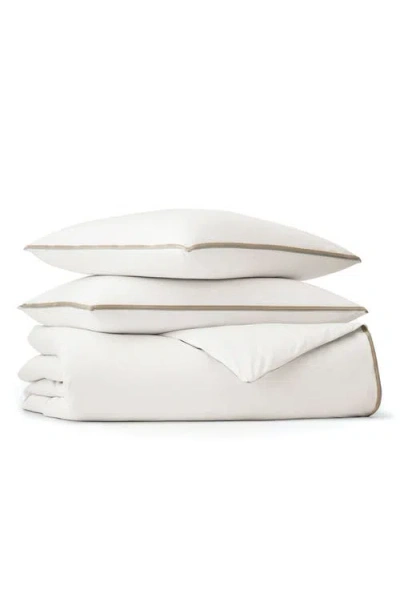 Boll & Branch Signature Trielle Duvet Cover & Pillow Shams Set In White