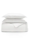 Boll & Branch Signature Triple Pleat Duvet Cover & Sham Set In White/shore