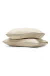 Boll & Branch Signature Vintage Wash Set Of 2 Pillowcases In Vintage Sand