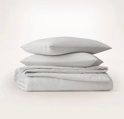 Boll & Branch Signature Vintage Washed Comforter Set In White