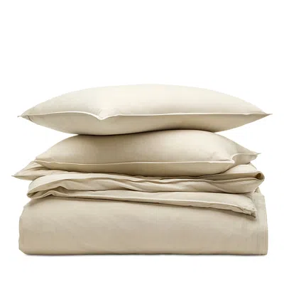 Boll & Branch Signature Vintage Washed Duvet Cover Set, Full/queen In Brown