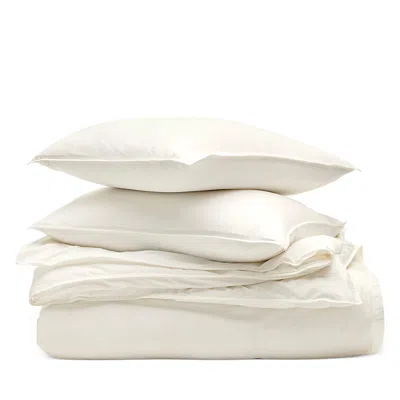 Boll & Branch Signature Vintage Washed Duvet Cover Set, Full/queen In White