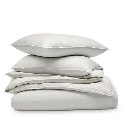 Boll & Branch Signature Vintage Washed Duvet Cover Set, Full/queen In Gray