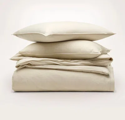 Boll & Branch Signature Vintage Washed Duvet Set In Neutral