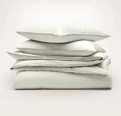 Boll & Branch Signature Vintage Washed Duvet Set In Gray
