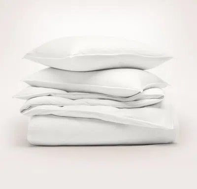Boll & Branch Signature Vintage Washed Duvet Set In Black