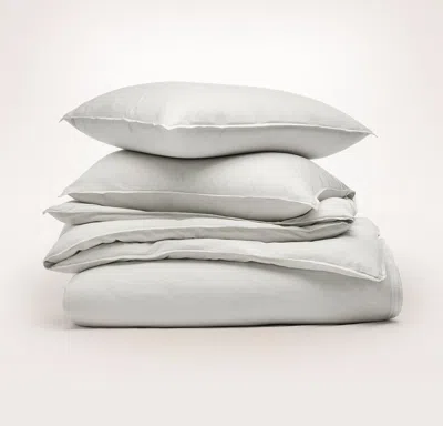 Boll & Branch Signature Vintage Washed Duvet Set In Gray