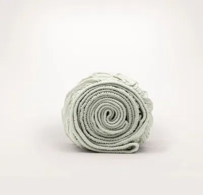 Boll & Branch Signature Vintage Washed Fitted Sheet In Green