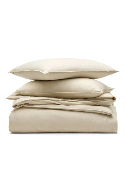 Boll & Branch Signature Vintage Washed Organic Cotton Duvet Cover & Shams Set In Vintage Sand