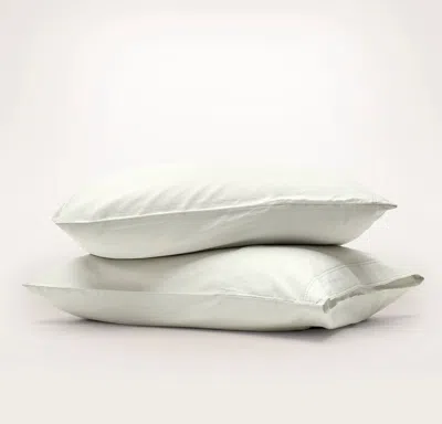 Boll & Branch Signature Vintage Washed Pillowcase Set In Green