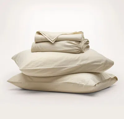 Boll & Branch Signature Vintage Washed Sheet Set In Brown