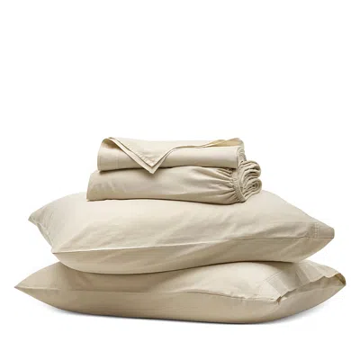 Boll & Branch Signature Vintage Washed Sheet Set, Queen In Brown