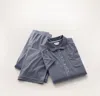 Boll & Branch Soft Knit Short Sleeve & Pants Pajama Set