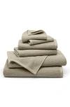Boll & Branch Spa 6-piece Organic Cotton Bath Towel Set In Oak