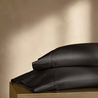 Boll & Branch Summit Supima Pillowcase Pair, Standard In Black